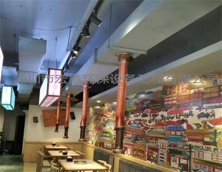 烤肉店(diàn)排煙(yān)管道安裝工程 韓國烤肉店(diàn)排煙(yān)管道安裝 烤肉店(diàn)上排煙(yān)管道安裝工程